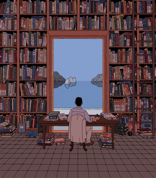 A Library by the Tyrrhenian Sea