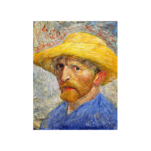 Self Portrait with straw hat, 1887