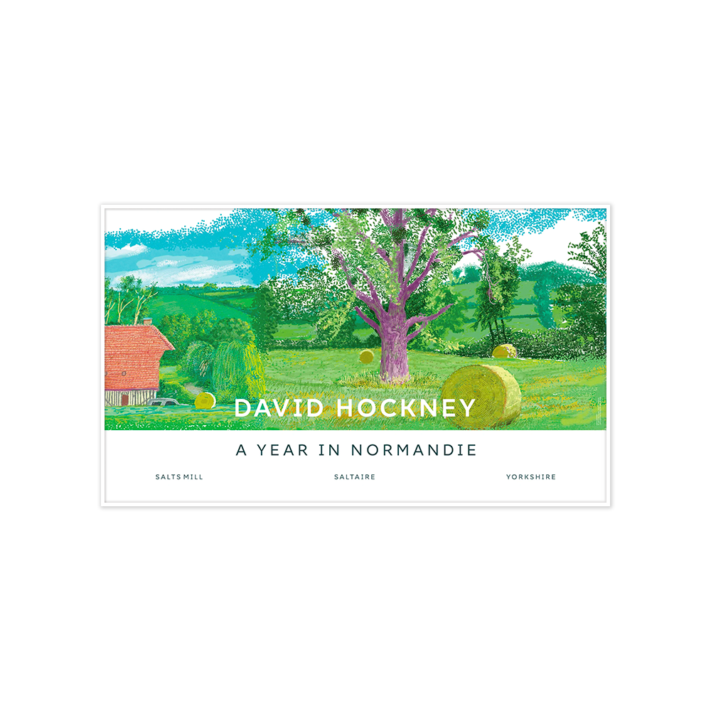 [액자포함] A Year in Normandie Poster by David Hockney (Purple Tree)
