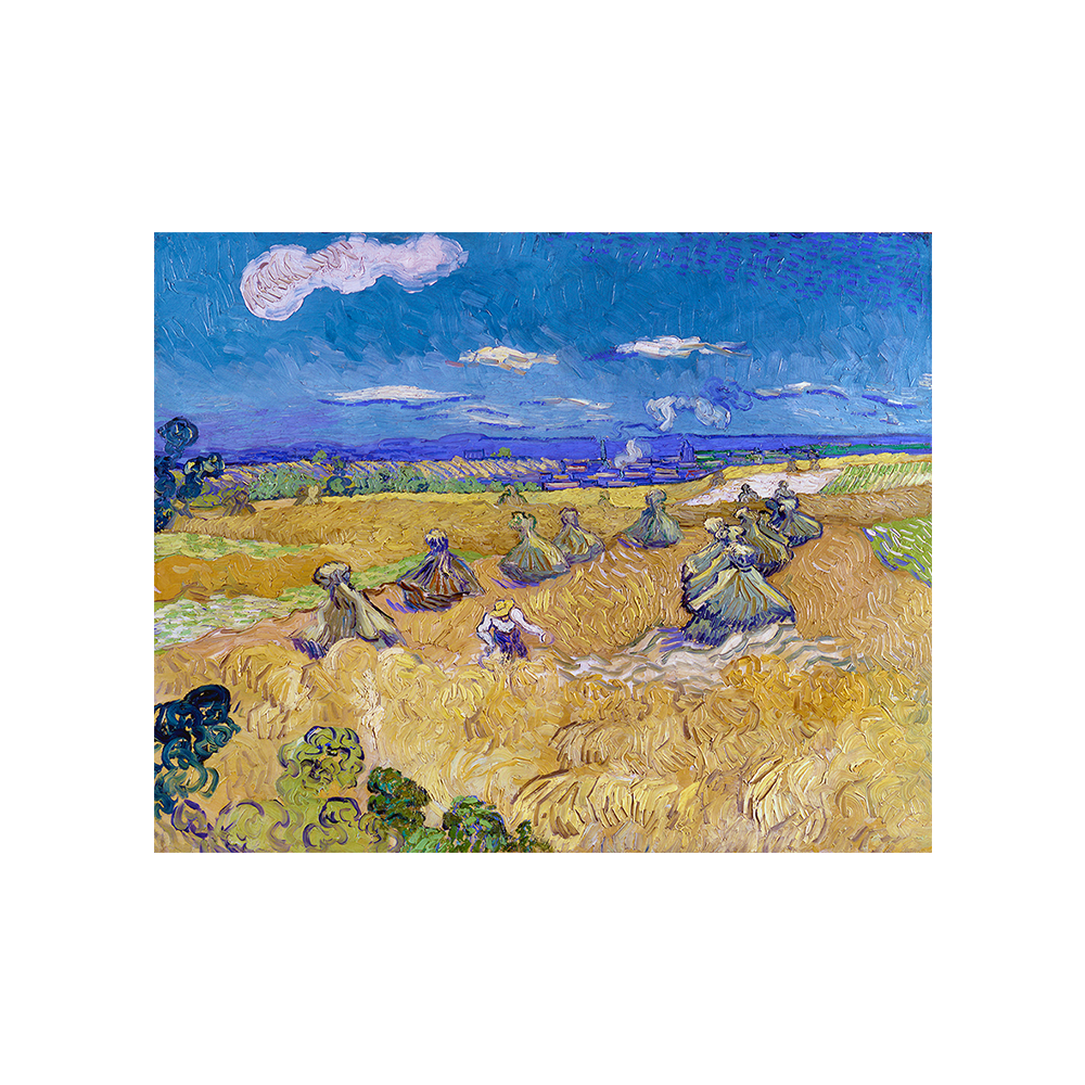 Wheat Fields with Reaper, Auver