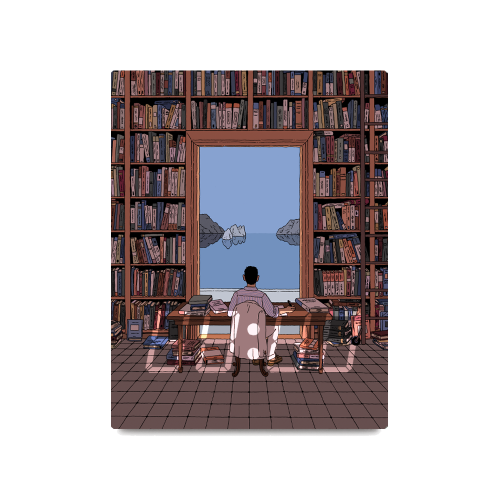[LED시계] A Library by the Tyrrhenian Sea
