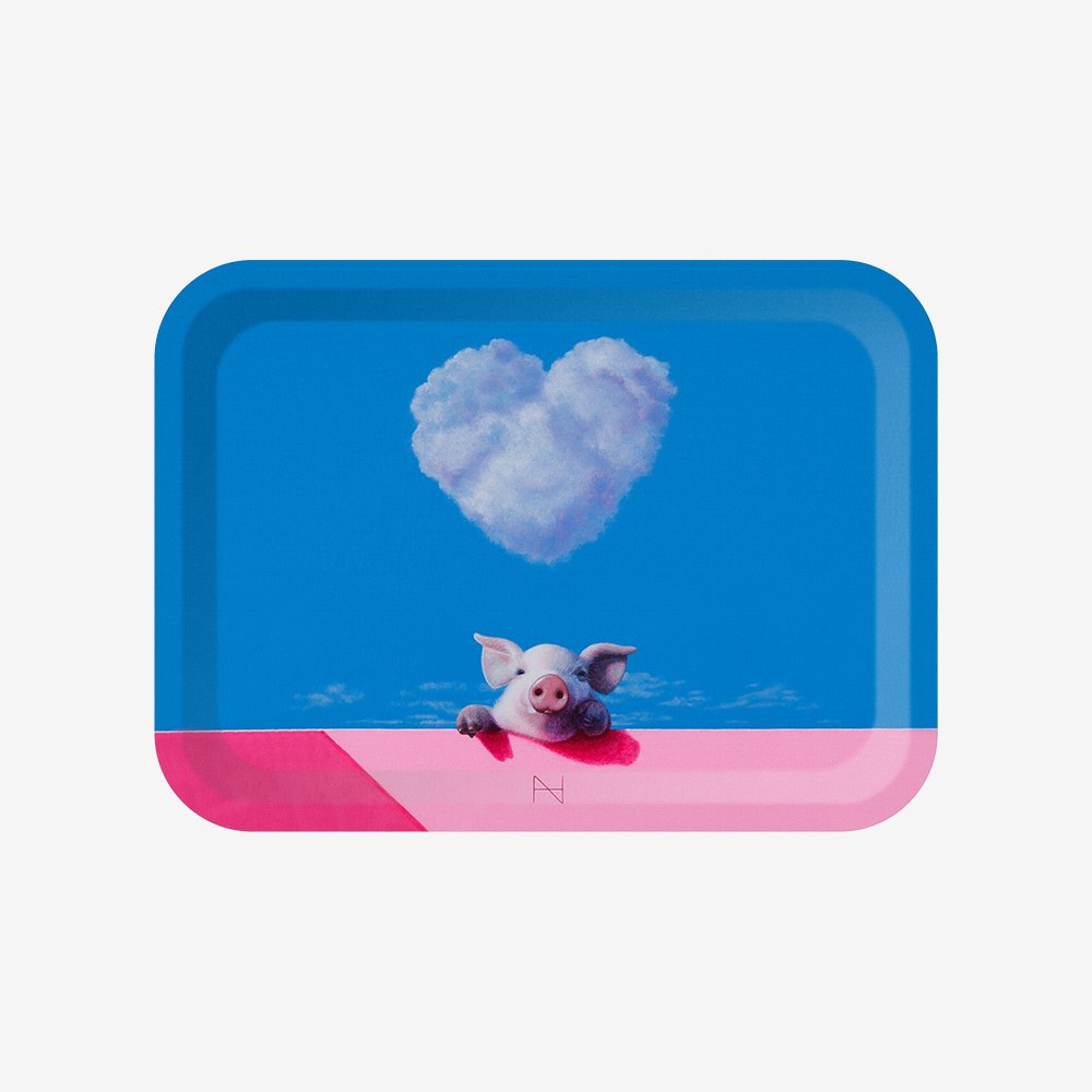 [트레이] Olivia over the wall(Heart cloud, Pink shadow)